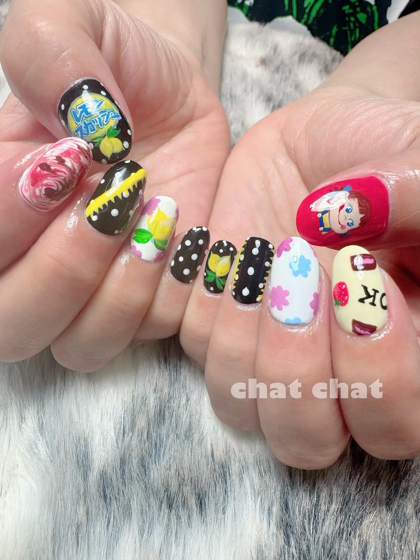 不二家コラボネイル👏
